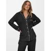 imageANRABESS Women Pajama Lounge Sets 2025 Fall 2 Piece Outfits Ribbed Long Sleeve Matching PJ Set Sleepwear LoungewearBlack