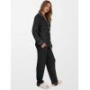 imageANRABESS Women Pajama Lounge Sets 2025 Fall 2 Piece Outfits Ribbed Long Sleeve Matching PJ Set Sleepwear LoungewearBlack