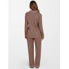 imageANRABESS Women Pajama Lounge Sets 2025 Fall 2 Piece Outfits Ribbed Long Sleeve Matching PJ Set Sleepwear LoungewearBrown