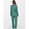 imageANRABESS Women Pajama Lounge Sets 2025 Fall 2 Piece Outfits Ribbed Long Sleeve Matching PJ Set Sleepwear LoungewearDeep Green