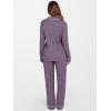 imageANRABESS Women Pajama Lounge Sets 2025 Fall 2 Piece Outfits Ribbed Long Sleeve Matching PJ Set Sleepwear LoungewearPurple