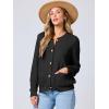 imageANRABESS Womens Cardigan Sweater Long Sleeve Button Down Lady Tweed Knit Jackets 2025 Fall OutfitsBlack