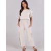imageANRABESS Women Linen Jumpsuits 2025 Summer Casual Loose Short Sleeve Wide Leg One Piece Jumper Romper Outfits Trendy ClothesBeige