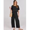 imageANRABESS Women Linen Jumpsuits 2025 Summer Casual Loose Short Sleeve Wide Leg One Piece Jumper Romper Outfits Trendy ClothesBlack
