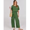 imageANRABESS Women Linen Jumpsuits 2025 Summer Casual Loose Short Sleeve Wide Leg One Piece Jumper Romper Outfits Trendy ClothesGreen