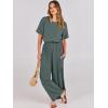 imageANRABESS Women Linen Jumpsuits 2025 Summer Casual Loose Short Sleeve Wide Leg One Piece Jumper Romper Outfits Trendy ClothesGrey Blue