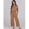 imageANRABESS Women Linen Jumpsuits 2025 Summer Casual Loose Short Sleeve Wide Leg One Piece Jumper Romper Outfits Trendy ClothesKhaki