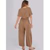 imageANRABESS Women Linen Jumpsuits 2025 Summer Casual Loose Short Sleeve Wide Leg One Piece Jumper Romper Outfits Trendy ClothesKhaki
