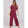 imageANRABESS Women Linen Jumpsuits 2025 Summer Casual Loose Short Sleeve Wide Leg One Piece Jumper Romper Outfits Trendy ClothesRed