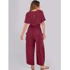 imageANRABESS Women Linen Jumpsuits 2025 Summer Casual Loose Short Sleeve Wide Leg One Piece Jumper Romper Outfits Trendy ClothesRed