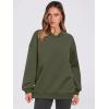 imageANRABESS Womens Oversized V Neck Sweatshirt Fleece Long Sleeve Hoodies Pullover Comfy Top Outfits 2025 Teen Preppy ClothesArmy Green