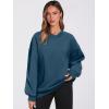 imageANRABESS Womens Oversized V Neck Sweatshirt Fleece Long Sleeve Hoodies Pullover Comfy Top Outfits 2025 Teen Preppy ClothesDeep Blue