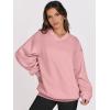 imageANRABESS Womens Oversized V Neck Sweatshirt Fleece Long Sleeve Hoodies Pullover Comfy Top Outfits 2025 Teen Preppy ClothesPink