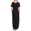 imageANRABESS Womens Summer Maxi Dress Short Sleeve Casual Loose Long T Shirt Dresses Split Vacation Beach Sundress Travel OutfitsBlack