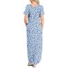 imageANRABESS Womens Summer Maxi Dress Short Sleeve Casual Loose Long T Shirt Dresses Split Vacation Beach Sundress Travel OutfitsFloral Bule