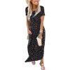imageANRABESS Womens Summer Maxi Dress Short Sleeve Casual Loose Long T Shirt Dresses Split Vacation Beach Sundress Travel OutfitsMulticolored Point