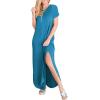 imageANRABESS Womens Summer Maxi Dress Short Sleeve Casual Loose Long T Shirt Dresses Split Vacation Beach Sundress Travel OutfitsSky