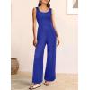 imageANRABESS Jumpsuits for Women Dressy Casual Summer Sleeveless Rib Knit Wide Leg Jumper Romper One Piece Outfits with PocketsRoyal Blue