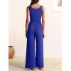 imageANRABESS Jumpsuits for Women Dressy Casual Summer Sleeveless Rib Knit Wide Leg Jumper Romper One Piece Outfits with PocketsRoyal Blue