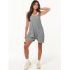 imageANRABESS Womens Rompers Summer Casual Loose Sleeveless Overalls Spaghetti Strap Shorts Jumpsuit 2025 Beach Vacation OutfitsDeep Grey