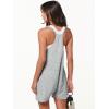 imageANRABESS Womens Rompers Summer Casual Loose Sleeveless Overalls Spaghetti Strap Shorts Jumpsuit 2025 Beach Vacation OutfitsLight Grey