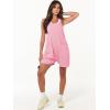imageANRABESS Womens Rompers Summer Casual Loose Sleeveless Overalls Spaghetti Strap Shorts Jumpsuit 2025 Beach Vacation OutfitsPink