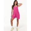 imageANRABESS Womens Rompers Summer Casual Loose Sleeveless Overalls Spaghetti Strap Shorts Jumpsuit 2025 Beach Vacation OutfitsRose