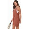 imageANRABESS Womens Rompers Summer Casual Loose Sleeveless Overalls Spaghetti Strap Shorts Jumpsuit 2025 Beach Vacation OutfitsRust