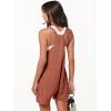 imageANRABESS Womens Rompers Summer Casual Loose Sleeveless Overalls Spaghetti Strap Shorts Jumpsuit 2025 Beach Vacation OutfitsRust