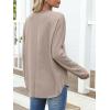 imageANRABESS 2025 Fall Fashion Sweatshirt for Women Raw Edges Long Sleeve Shirts Crewneck Loose Fit Curve Hem Pullover TopsKhaki