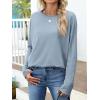 imageANRABESS 2025 Fall Fashion Sweatshirt for Women Raw Edges Long Sleeve Shirts Crewneck Loose Fit Curve Hem Pullover TopsLight Blue