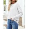 imageANRABESS 2025 Fall Fashion Sweatshirt for Women Raw Edges Long Sleeve Shirts Crewneck Loose Fit Curve Hem Pullover TopsLight Grey