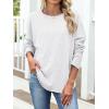 imageANRABESS 2025 Fall Fashion Sweatshirt for Women Raw Edges Long Sleeve Shirts Crewneck Loose Fit Curve Hem Pullover TopsLight Grey