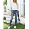 imageANRABESS 2025 Fall Fashion Sweatshirt for Women Raw Edges Long Sleeve Shirts Crewneck Loose Fit Curve Hem Pullover TopsLight Grey