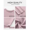 imageANRABESS 2025 Fall Fashion Sweatshirt for Women Raw Edges Long Sleeve Shirts Crewneck Loose Fit Curve Hem Pullover TopsPink