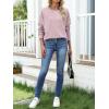 imageANRABESS 2025 Fall Fashion Sweatshirt for Women Raw Edges Long Sleeve Shirts Crewneck Loose Fit Curve Hem Pullover TopsPink