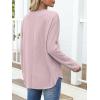 imageANRABESS 2025 Fall Fashion Sweatshirt for Women Raw Edges Long Sleeve Shirts Crewneck Loose Fit Curve Hem Pullover TopsPink