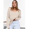 imageANRABESS Long Sleeve Shirts for Women V Neck Casual Fall Tops Loose Fit Lightweight Sweaters Tunic Fashion 2025 ClothesBeige