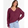 imageANRABESS Long Sleeve Shirts for Women V Neck Casual Fall Tops Loose Fit Lightweight Sweaters Tunic Fashion 2025 ClothesBurgundy