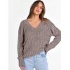 imageANRABESS Long Sleeve Shirts for Women V Neck Casual Fall Tops Loose Fit Lightweight Sweaters Tunic Fashion 2025 ClothesCoffee