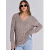 imageANRABESS Long Sleeve Shirts for Women V Neck Casual Fall Tops Loose Fit Lightweight Sweaters Tunic Fashion 2025 ClothesCoffee