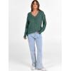 imageANRABESS Long Sleeve Shirts for Women V Neck Casual Fall Tops Loose Fit Lightweight Sweaters Tunic Fashion 2025 ClothesGreen