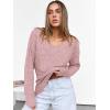 imageANRABESS Long Sleeve Shirts for Women V Neck Casual Fall Tops Loose Fit Lightweight Sweaters Tunic Fashion 2025 ClothesGrey Pink