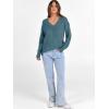 imageANRABESS Long Sleeve Shirts for Women V Neck Casual Fall Tops Loose Fit Lightweight Sweaters Tunic Fashion 2025 ClothesLake Blue