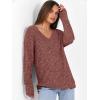 imageANRABESS Long Sleeve Shirts for Women V Neck Casual Fall Tops Loose Fit Lightweight Sweaters Tunic Fashion 2025 ClothesRust