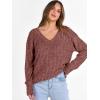 imageANRABESS Long Sleeve Shirts for Women V Neck Casual Fall Tops Loose Fit Lightweight Sweaters Tunic Fashion 2025 ClothesRust