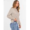 imageANRABESS Sweaters for Women Lace Long Sleeve Tops 2025 Fall Dressy Casual Business Knitted Pullover Shirts Puff Cuffs OutfitsAlmond