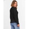 imageANRABESS Sweaters for Women Lace Long Sleeve Tops 2025 Fall Dressy Casual Business Knitted Pullover Shirts Puff Cuffs OutfitsBlack