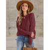 imageANRABESS Sweaters for Women Oversized Crewneck Long Sleeve Casual Loose Cable Knit Pullover Tops 2025 Fall Winter OutfitsBurgundy