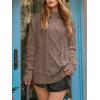 imageANRABESS Sweaters for Women Oversized Crewneck Long Sleeve Casual Loose Cable Knit Pullover Tops 2025 Fall Winter OutfitsCoffee